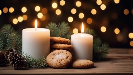 A pile of waffles on the table, next to it is an anise star and cinnamon sticks. 8k Resolution