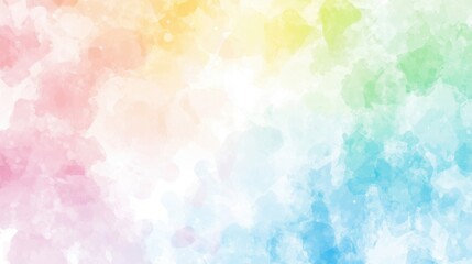 Soft Pastel Watercolor Background with Abstract Color Blends