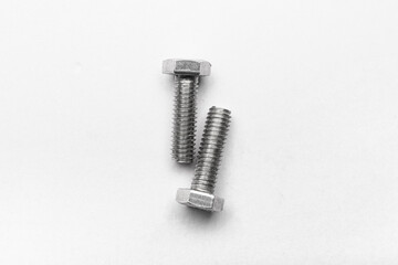 Tap bolts isolated on white background