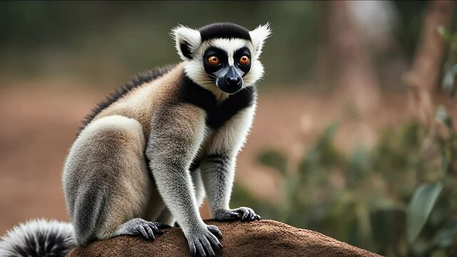 lemuri del madagascar lemur primate animal wild mother puppy small monkey forest son mammal flying queue look couple freshly nato clinging back family group