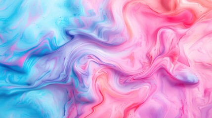 Fototapeta premium Dynamic abstract swirls of blue and pink digital art colorful background fluid motion creative interpretation