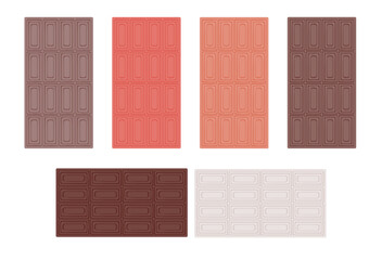 多種多様なフレーバーチョコのパッケージ