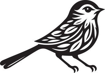 Minimalist black and white bird vector design perfect for logos, illustrations, and creative projects. Clean lines and simple design make it versatile for various digital and print applications.