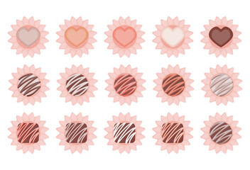 クラシカルな洋菓子セットの多彩なデザイン