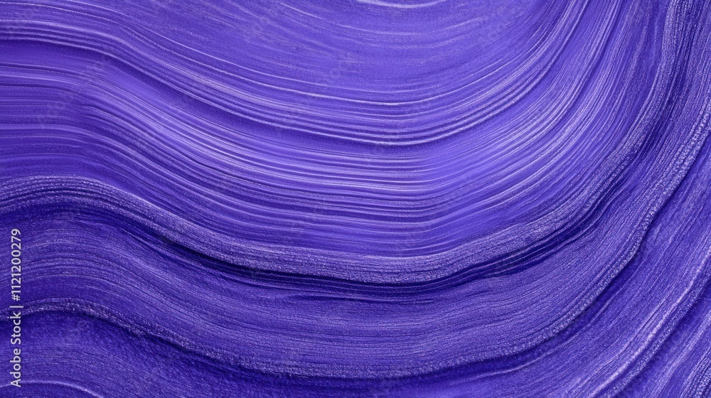Poster abstract purple waves art with smooth textures and flowing lines
