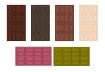 多種多様なフレーバーチョコのパッケージ