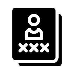 User Account glyph icon