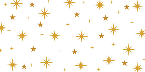 Background twinkling gold stars. Sparkle Star animation, flashing light effect 
