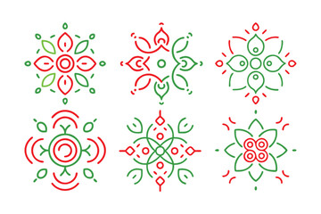 traditional and multi colored mandala design