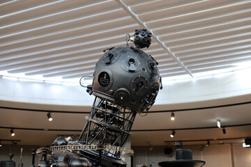 Vintage stars projector on educational exhibition in the Silesian Planetarium in Chorzów