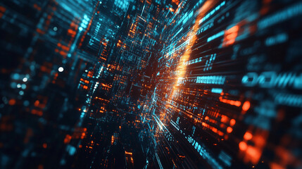 Obraz premium Internet connection world map with neon light effects, Internet, business, technology and network concept background with glowing effects, Advanced data visualization applied to technological design.