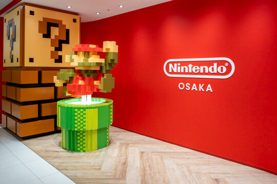 Nintendo OSAKA at Daimaru Umeda Store. The official Nintendo store featuring popular characters from Super Mario Bros, The Legend of Zelda, Pikmin, and more.