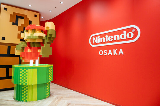 Nintendo OSAKA at Daimaru Umeda Store. The official Nintendo store featuring popular characters from Super Mario Bros, The Legend of Zelda, Pikmin, and more.