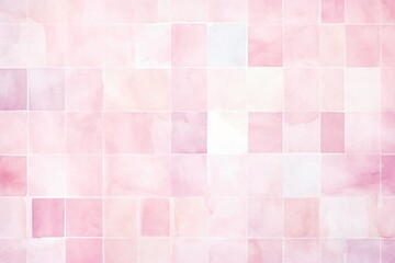 watercolor pink and white squares pattern wallpaper