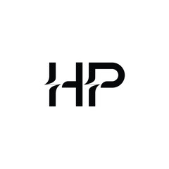 HP monogram logo design letter text name symbol monochrome logotype alphabet character simple logo
