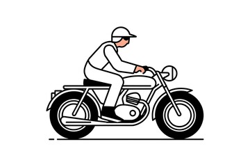 person riding a motorcycle icon