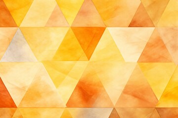 watercolor yellow and orange triangles pattern wallpaper