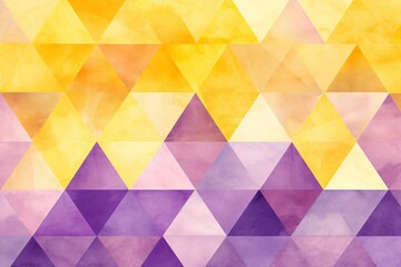 watercolor yellow and purple triangles pattern wallpaper