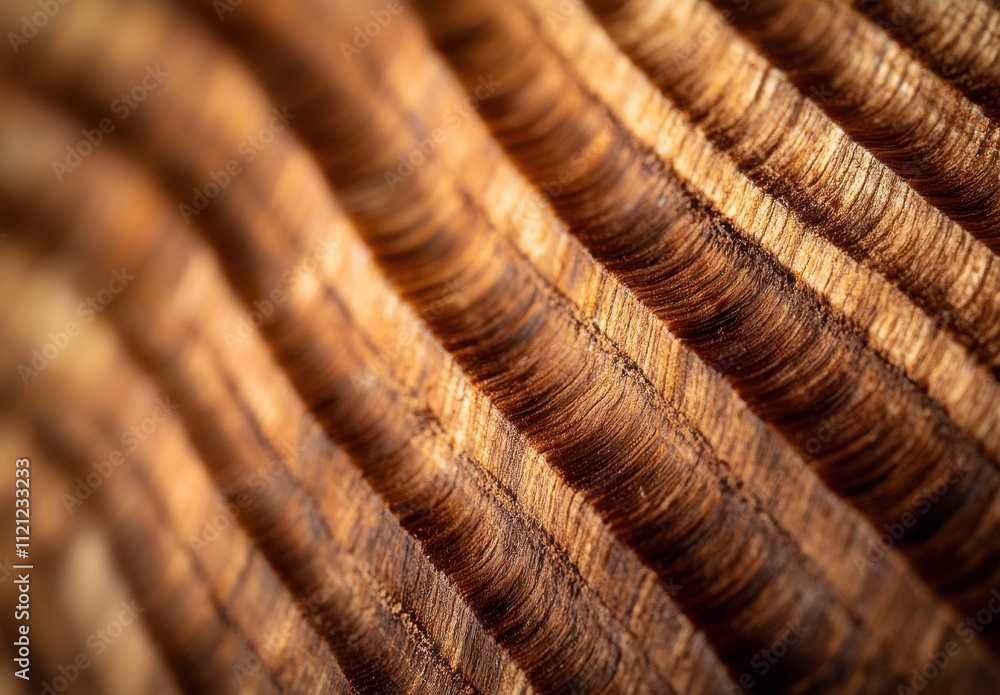 Poster close-up of textured wooden surface highlighting natural striations and patterns for artistic and de