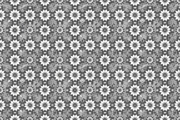 Gray and white zellige Moroccan pattern