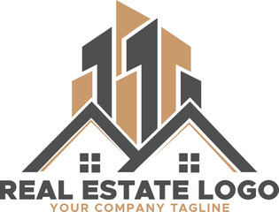 Real Estate Logo, Housing real estate design, Artistic real estate template