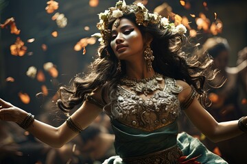 A traditional Balinese dance performance in Indonesia