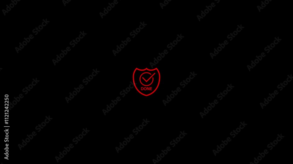 Poster shield with check mark icon isolated. security check icon or protection symbol..security, protection
