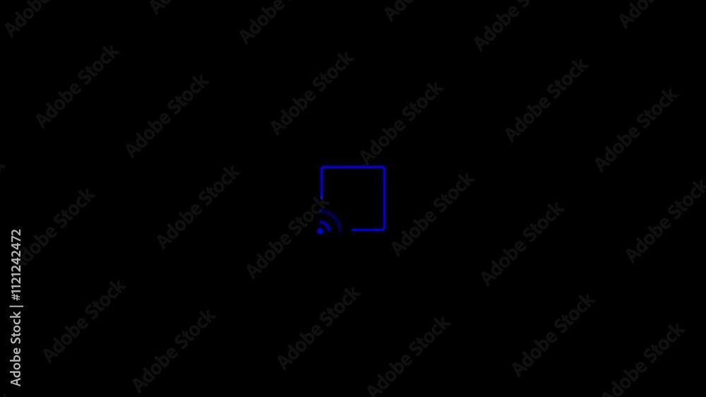 Aufkleber wifi icon. free wifi sign isolated icon.including wifi signal symbols and an internet.radio icon wi 