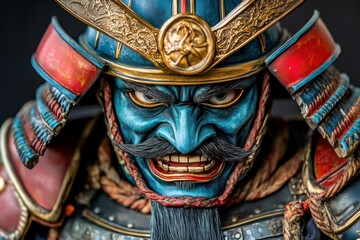 戦国時代の武将を模した細密なフィギュアが魅せる迫力ある表情と装飾