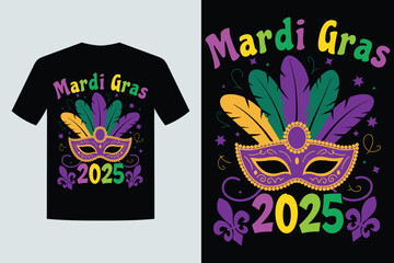Mardi Gras 2025 Typography Design