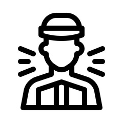 Delivery Man line icon