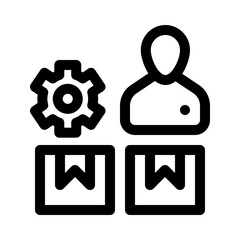 Logistics Management line icon