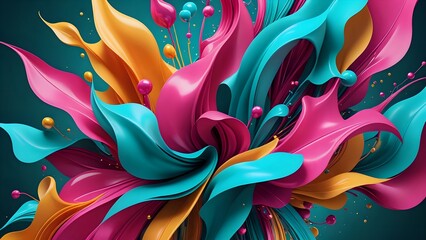 abstract background with waves
