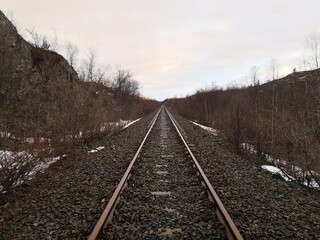 railway in the mountains