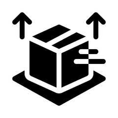 Shipping Box glyph icon