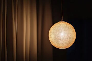 Obraz premium Soft and cozy, warm beige lighting with gentle diffusion, black background