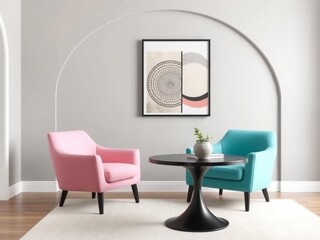 Colorful Accent Chairs in Modern Setting