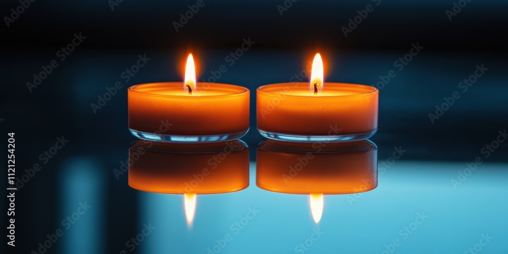Poster soft candlelight flickers gently in a tranquil setting creating an inviting ambiance perfect for rel