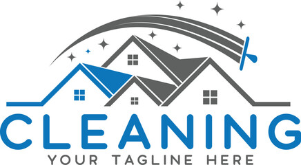 Cleaning business  Logo, Home cleaning vector design