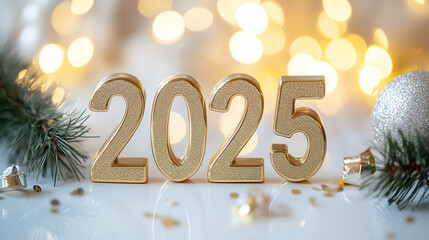 New Year 2025 background,winter Christmas background,golden 2025 ,happy new year