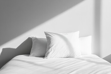 desolate bedroom, quiet loneliness lingers in the messy bed, where silence is both comforting and yearned for