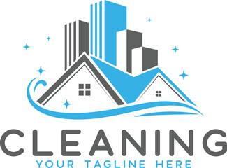 Obraz premium Inovative Cleaning Service Logo Design, Premium cleaning vector design