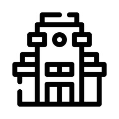 Mall Building line icon