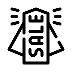 Sale Tag line icon