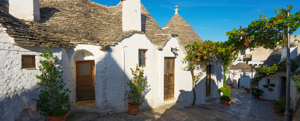 street in Alberobello, Puglia