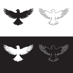 Obraz premium bird silhouette vector style