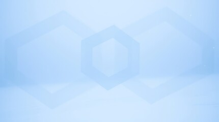 Abstract Hexagon Pattern in Light Blue  
