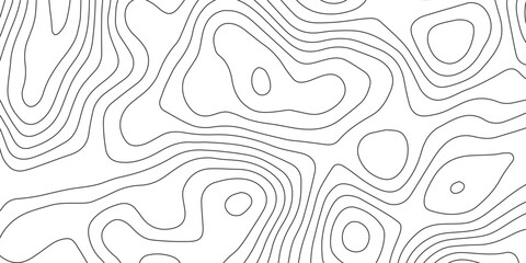 Abstract black and white and other colour topographic contours lines of mountains. Topography map art curve drawing. vector illustration.