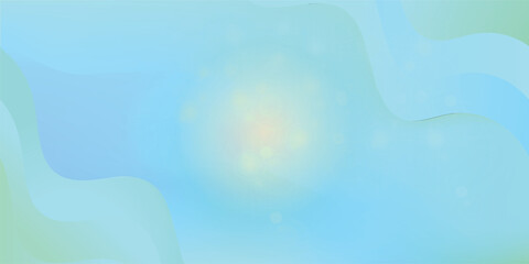 Abstract Fresh Green Natural Wave Background Design, Flowing Green Stylish Background Template Vector