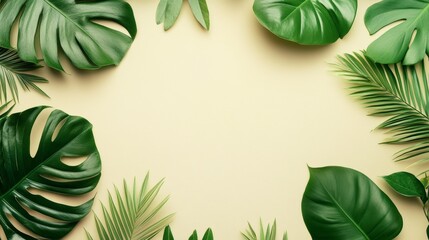 new trends background concept with copy space. colorfully of plants concept.
